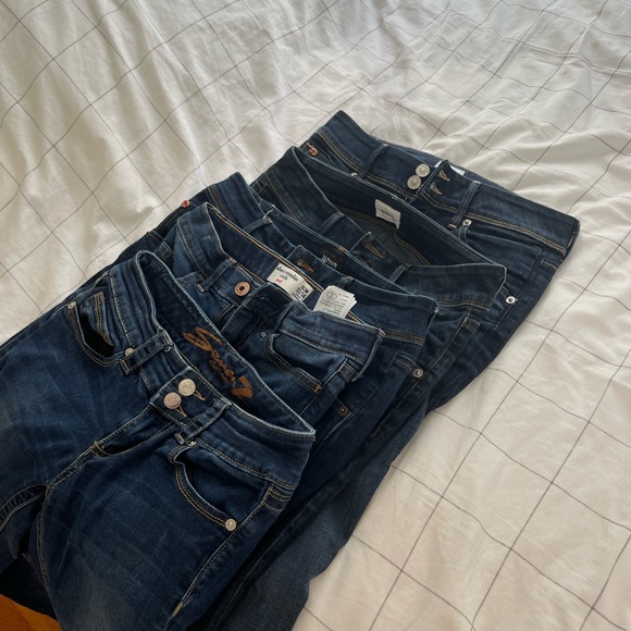 Hudson Jeans Denim - y2k vintage low rise bootcut jeans (a&f, hudson, seven7) 00 & xs & 24/23